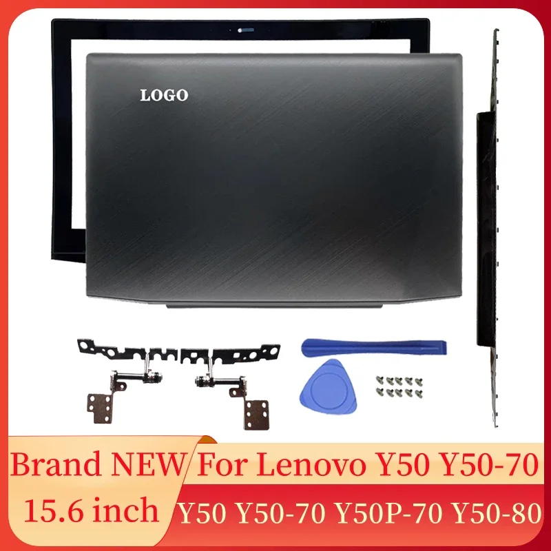 NEW Laptop Accessories For Lenovo Y50 Y50-70 Y50P-70 Y50-80 Y50-70A Notebook LCD Back Cover/Front Bezel/Hinges Laptops Case