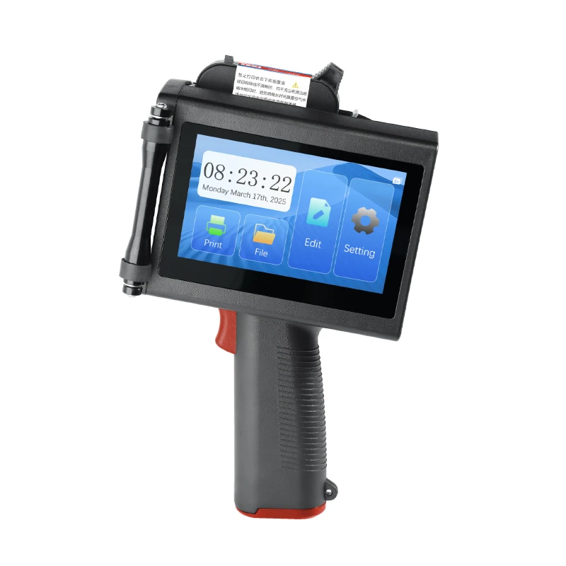 Portable 50MM Handheld Inkjet Printer Thermal Inkjet Printer Variable QR Barcode Date Number Logo Expiry Date Mobile Print