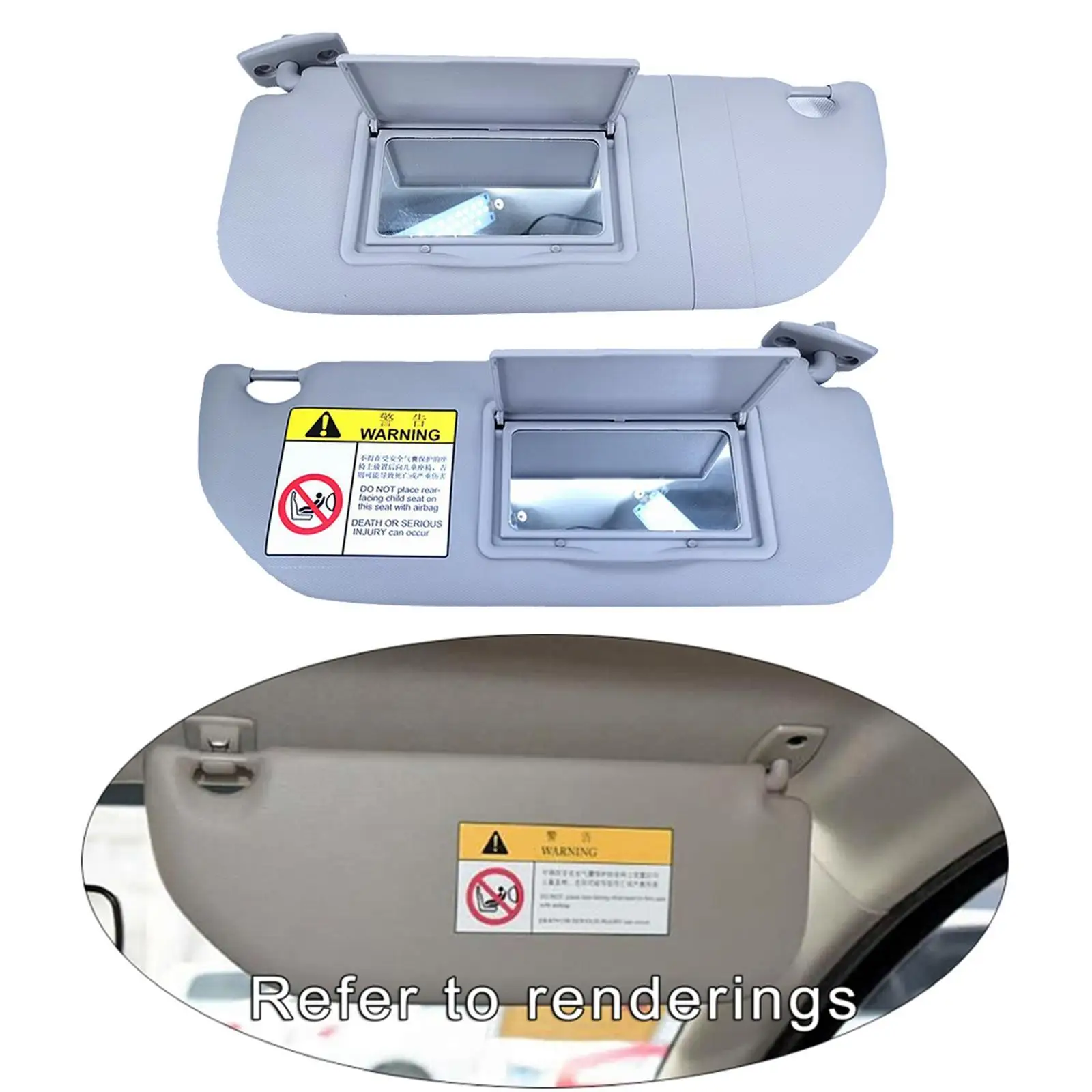 

Лобовое стекло автомобиля, серый солнцезащитный козырек, правый и левый, пластиковый, подходит для Peugeot 30