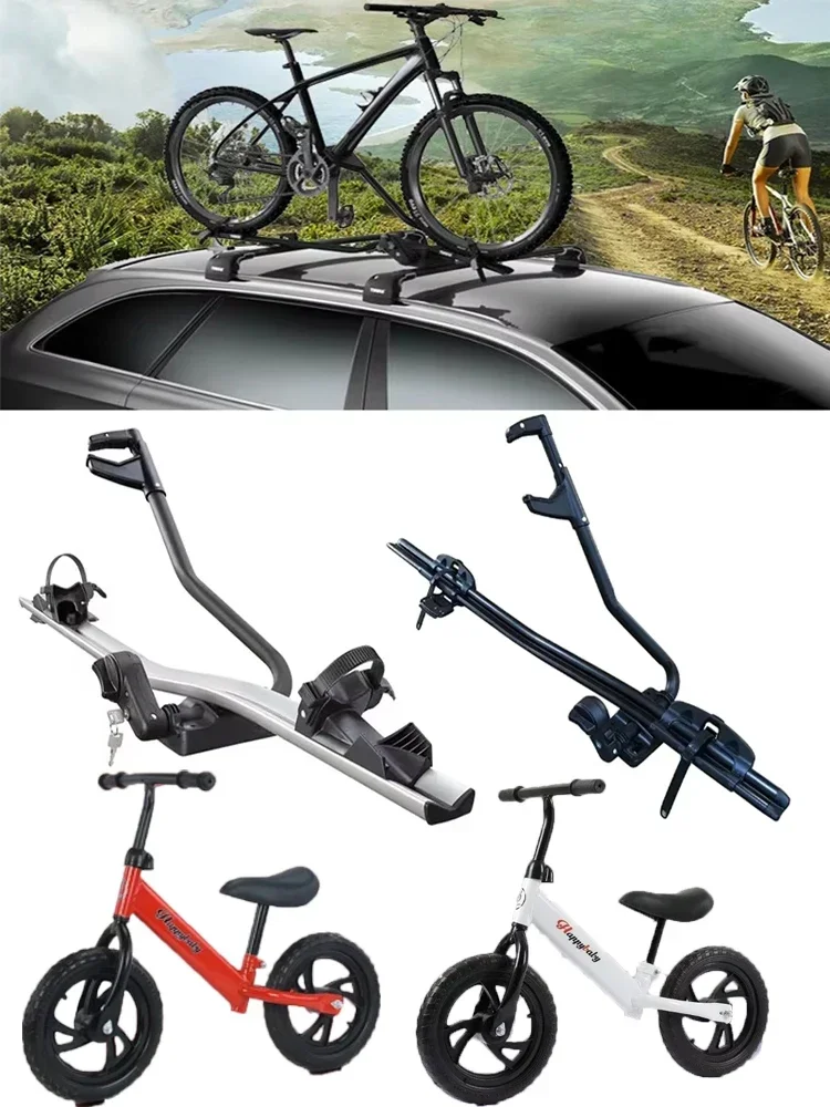 AliExpress NONE Roof Balancing Car Bicycle Fixing Frame Vehicle-Mounted Mountain Single Frame Aluminum Alloy Bike Rack Bicycle Carrier For Car