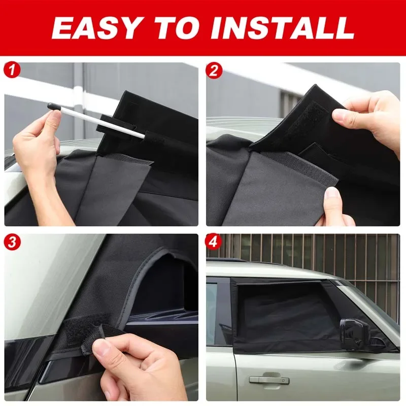 For Land Rover Defender 90 110 130 2020-2025+ Car window sunshade anti-insect cover automobile Car protection accessories