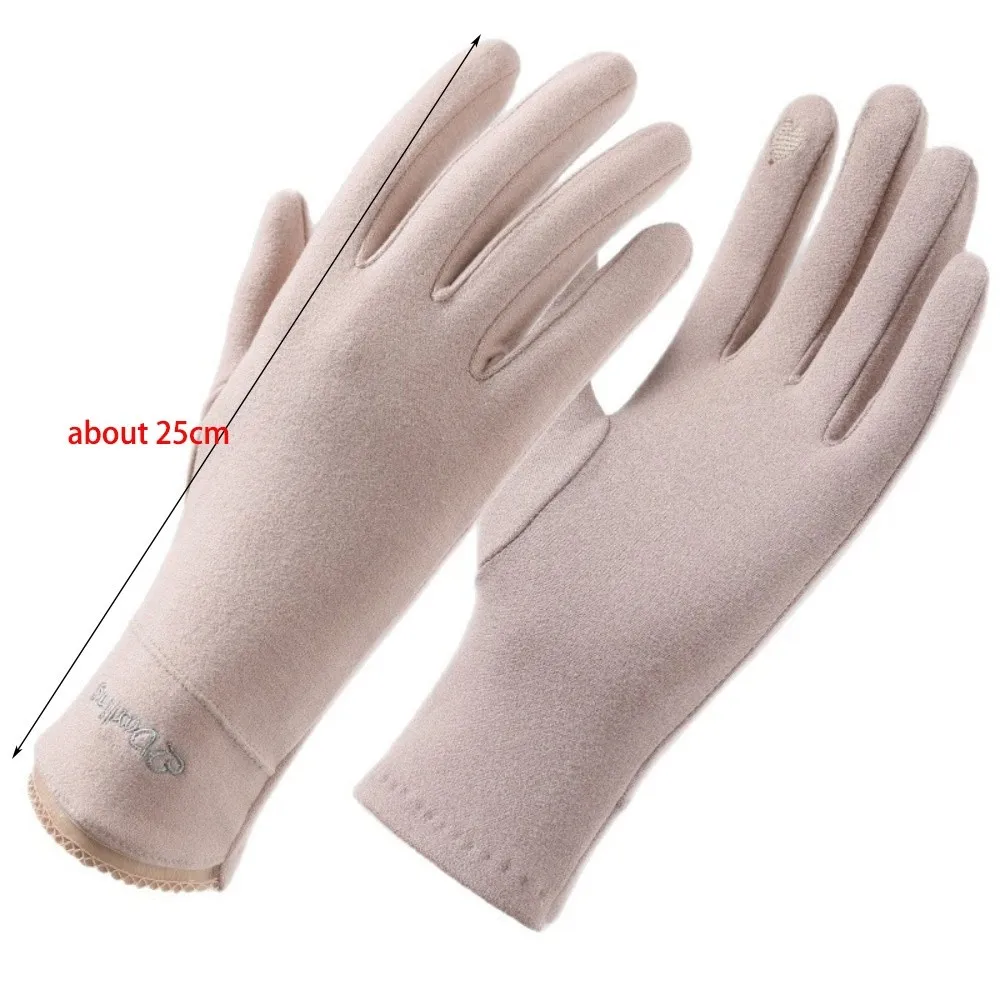 جديد Dralon قفازات الشتاء شاشة قابلة للمس كامل فنجر القيادة القفازات الدافئة يندبروف يندبروف الباردة برهان قفازات النساء
