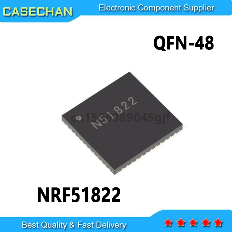 1 PCS NRF51822-QFAB-R N51822 QFN48 chips sem fio bluetooth