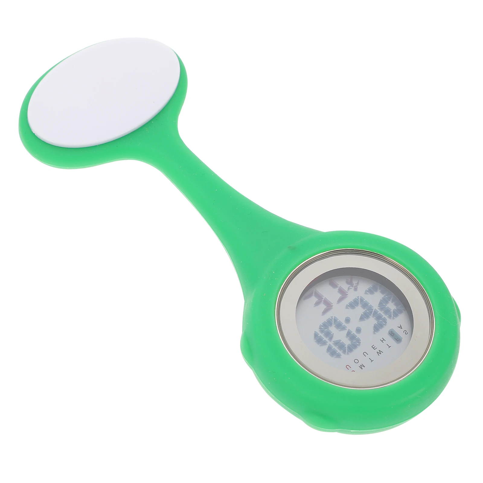 

Multi-Function Electronic For Nurses Silicone Medical Watch With Pin Design Hanging Pocket Watch Lightweight Durable Round Dial