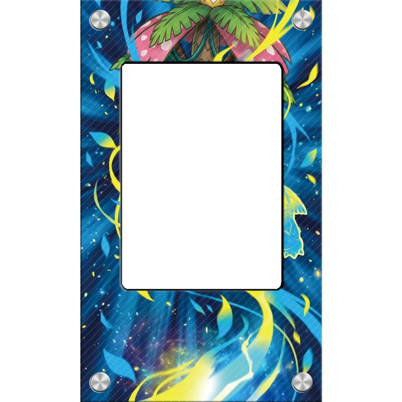 Art Display for Pokemon Venusaur Card PTCG Keychain Anime Game Collectibles Anime Merchandise Acrylic Protective Case Toys Gift