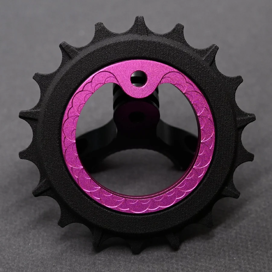 18T Hollow Pulley Wheel Rear Derailleur 9/10/11/12 Speeds Ceramic Bearing Dual-color Oxidation for R8000/7000 Bicycle Parts