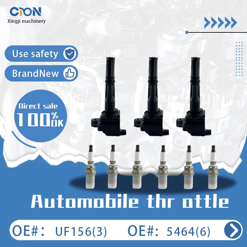 

a set of Xingji 3 Ignition Coil Packs and Spark For Toyota Land Cruiser Prado Hilux 4Runner T100 Tacoma Tundra #UF156 And #5464