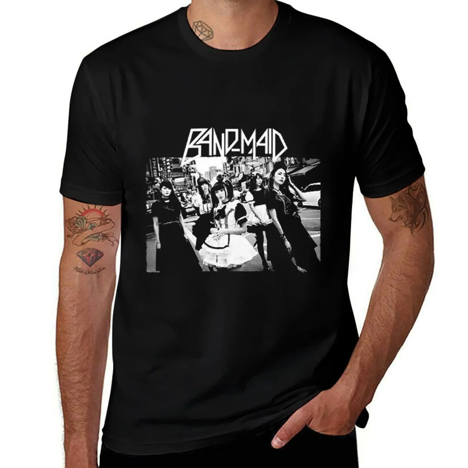 

New Beginning Band MaiD Vintage Rock Music T-Shirt t shirt man plain mens graphic t shirts man t shirt heavy cotton T-Shirt