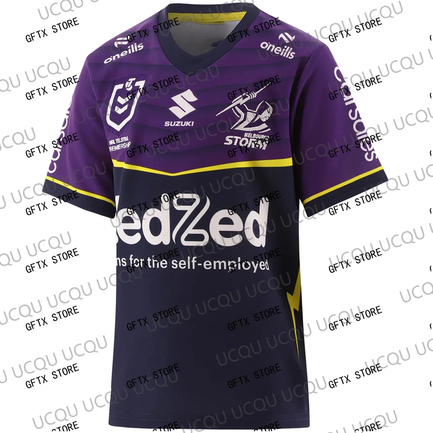 2025 New Arrival Summer Australian Melbourne Storm Jersey Training Jersey Kid Uniform For Adult&Kid Kit 3D printing