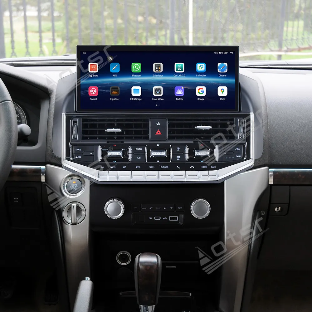12.3 Inch Qualcomm Android Car Multimedia Automotive For Toyota Land Cruiser LC200 2007~2021 GPS Navigation Car Radio Head Unit