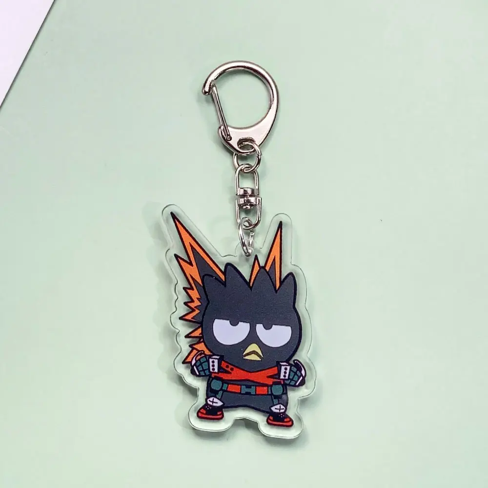سانريو بطلي الأكاديمية سلسلة مفاتيح مصنوعة من الأكريليك اكسسوارات مضحك حقيبة سحرية سيارة على ظهره قلادة الإبداعية كيرينغ هدايا للأصدقاء