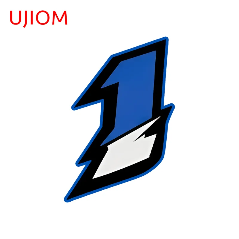 UJIOM Unique Blue Numbers Wall Sticker Chic High Quality Decal Naughty Waterproof Computer Case Decor Suitable for Wardrobe