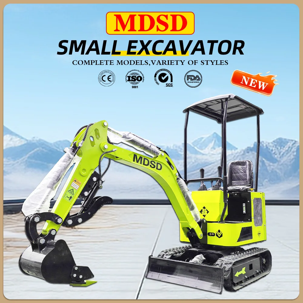 

2 Ton Mini Excavator Multifunctional Micro Digger Hydraulic Small Excavator for Garden Farm Use | Customized Color Fast Delivery