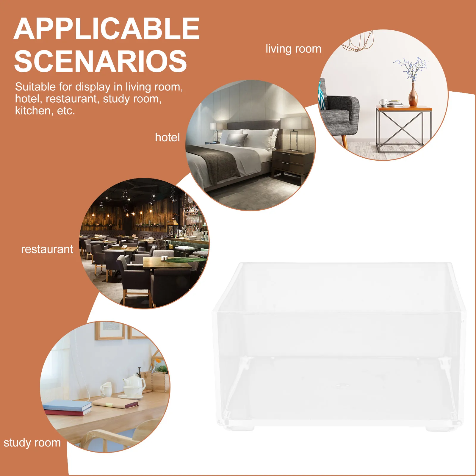 

1pc Tea Bag Organizer Box Clear Acrylic Storage For Coffee Bags Sugar Sundries Desktop Holder Compartment Tea Bag Storage