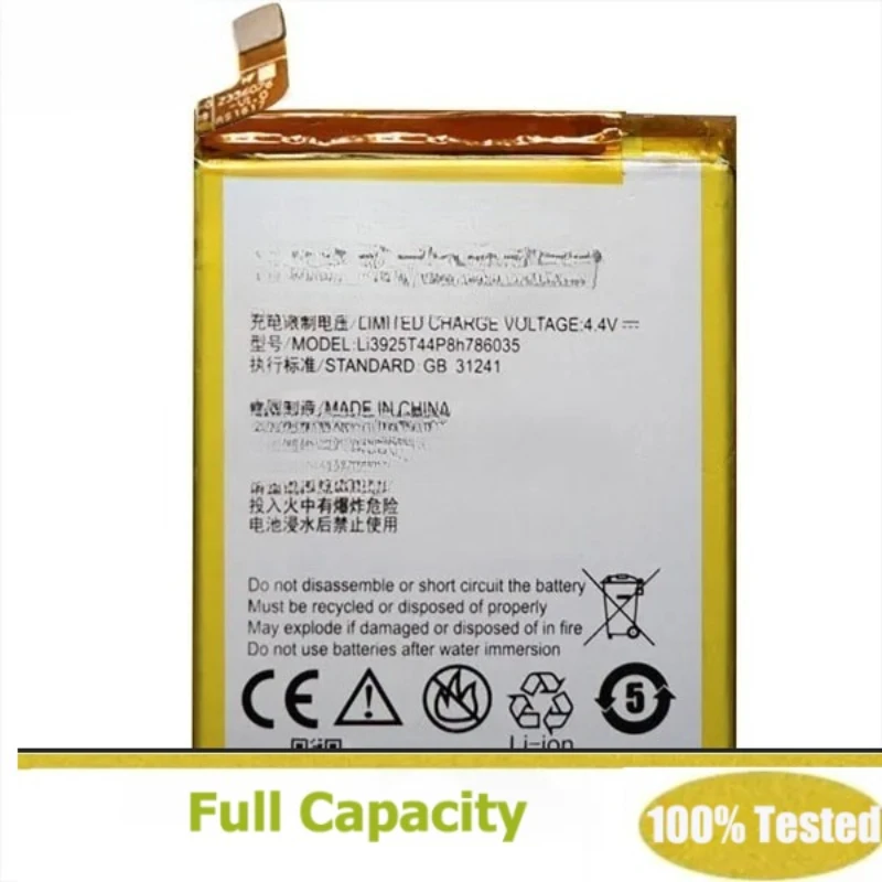 Полная емкость Li3925T44P8h786035 Аккумулятор для ZTE Blade BA910 A910 A512 BV0701 3,85 В 2540 мАч