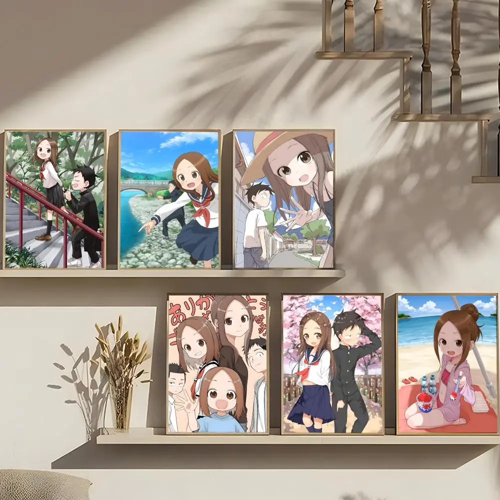 Anime Teasing Master Takagi-san Poster Art print wall decor ideal for living room, bedroom, bar, parlor, and home gifting