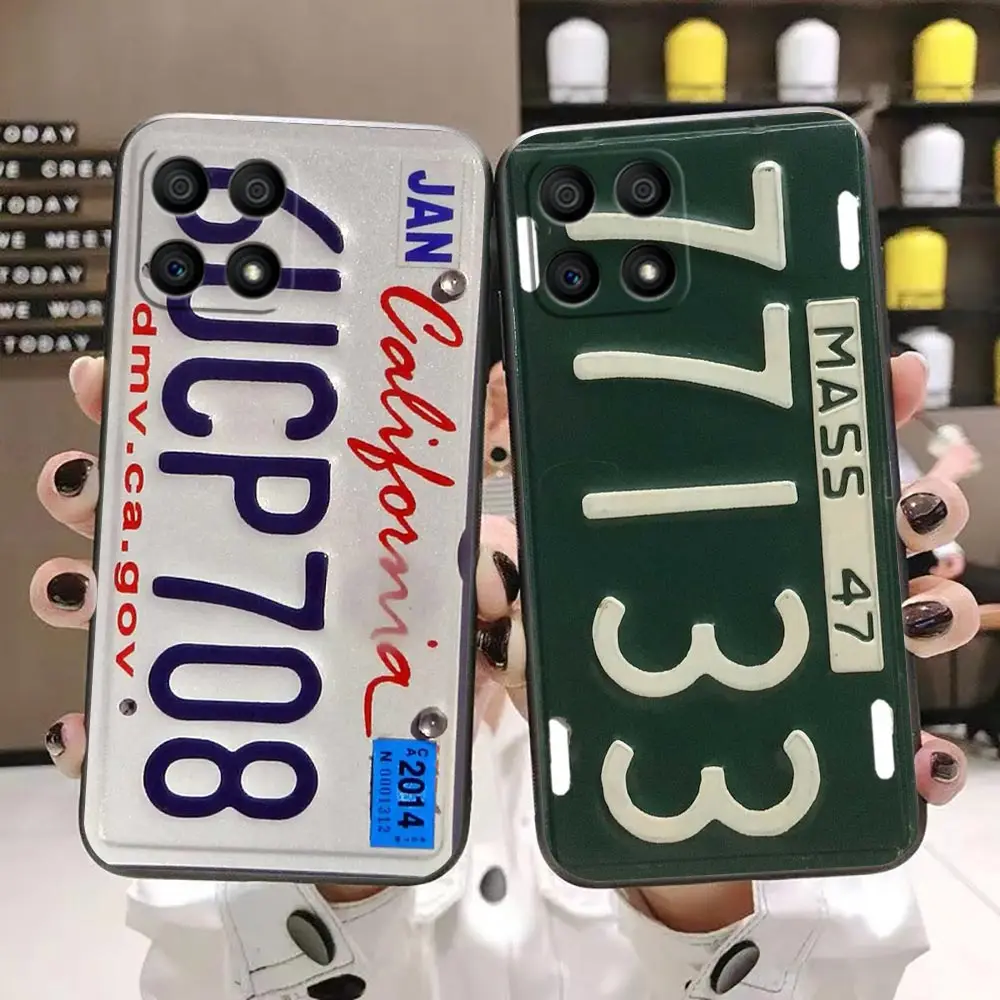 Funny License Plate Number Car Phone Case For Honor 9X 9 8 8X Max 90 80 70 60 50 30 20 Lite Pro 5G Case Funda Coque Shell Capa