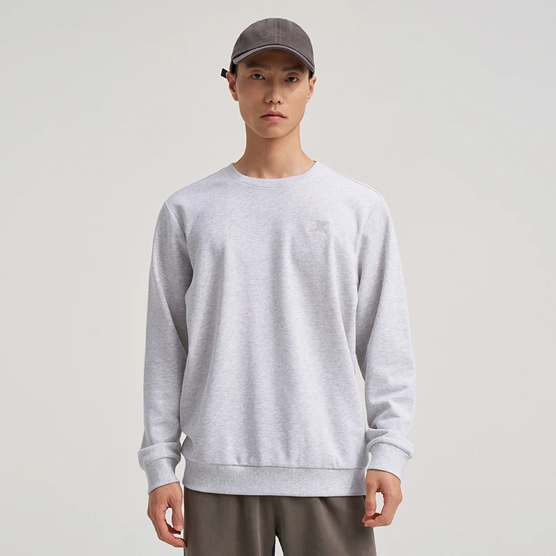 Xtep-男性用のレトロで快適なセーター,柔らかいセーター,耐久性のあるパーカー,流行のセーター,876329930155,秋,2024