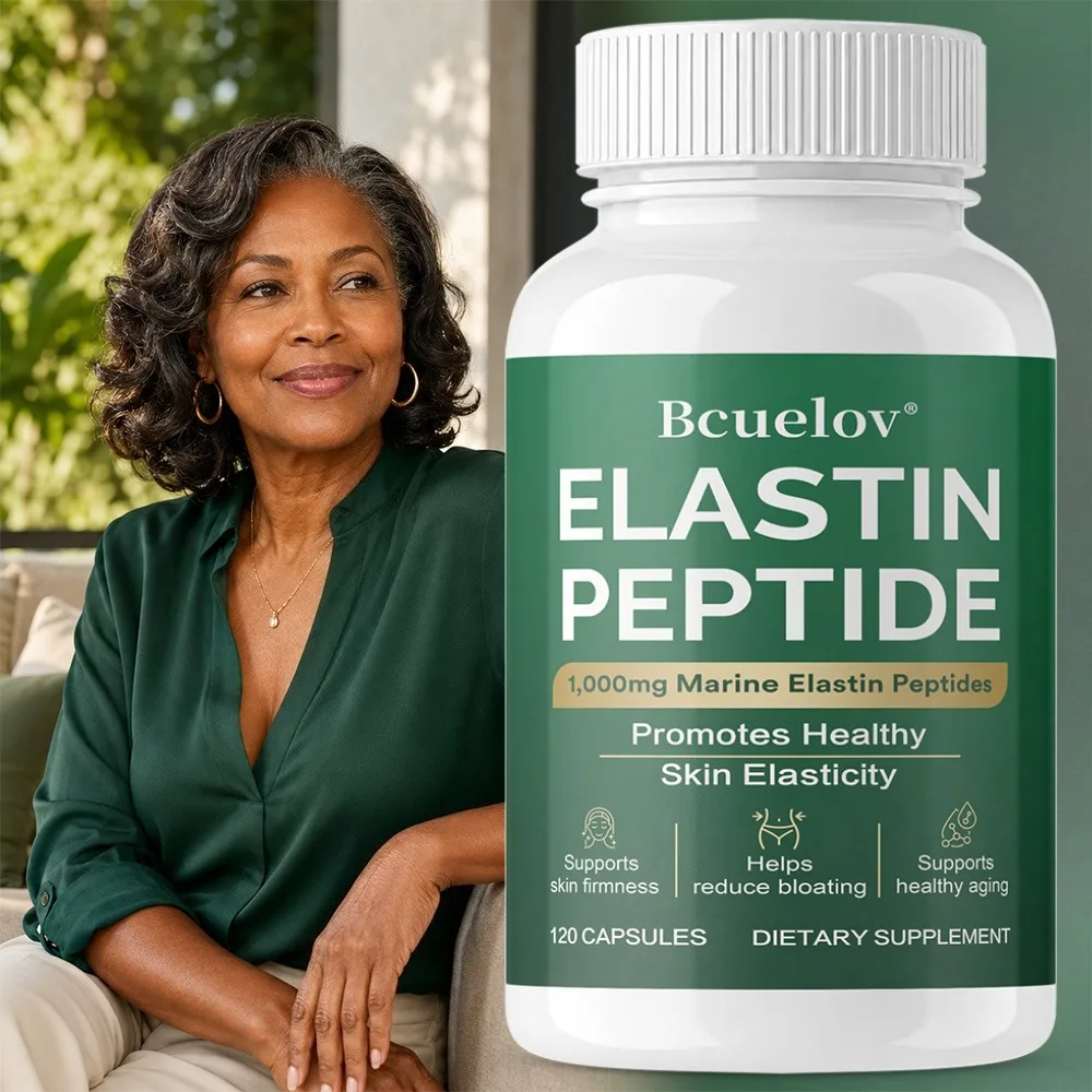 Marine Elastin Peptide Capsules 1000mg Skin Tightening Supplement for Loose Skin Repair After Weight Loss Beauty Care 120pcs
