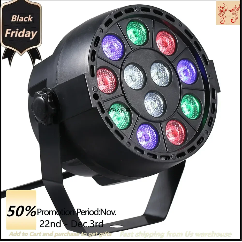 AC 90-240 V 30 W 12LED podiumlamp PA lamp 8CH rood-blauw-groen en wit Podiumverlichting Effect Podiumlamp