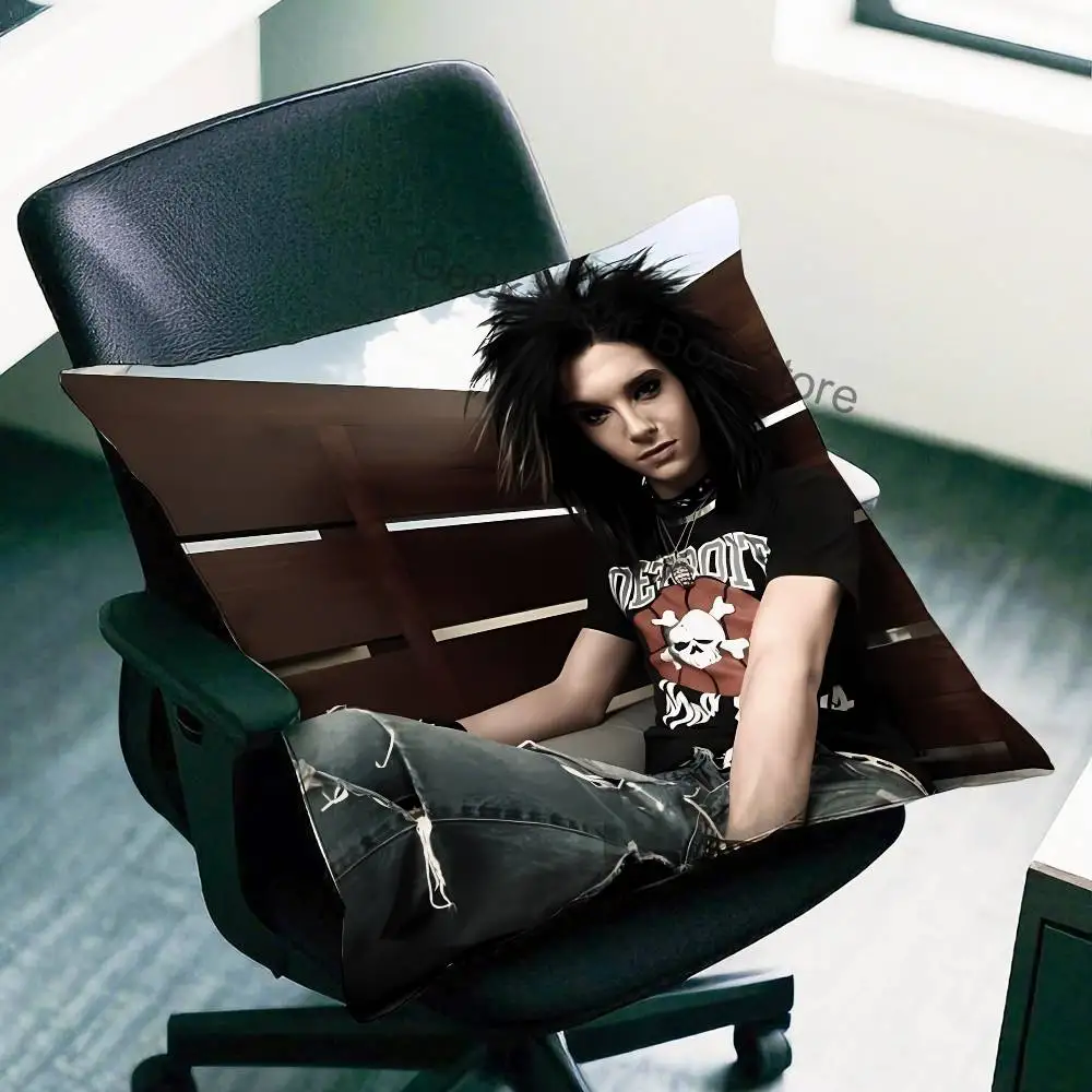 Singer B-Bill K-Kaulitz Pillow Case Plush Pillow Cases Home Decoration Pillow Cover for Sofa Bed Chair Living Room