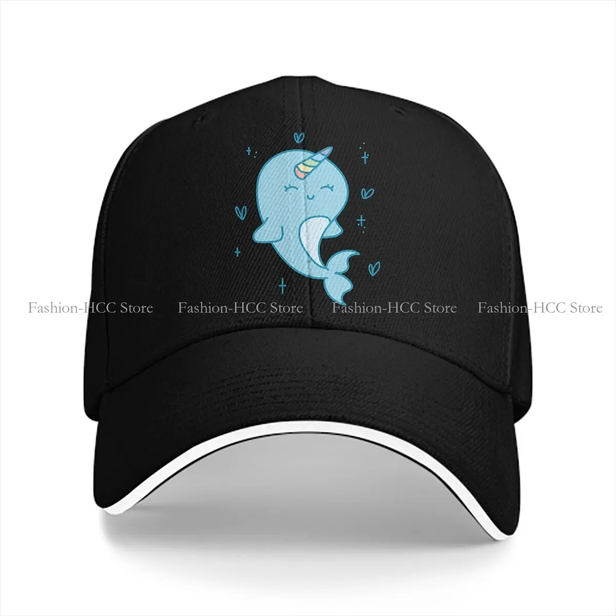 

Narwhal Multicolor Hat Peaked Cap Cute Personalized Visor Protection Hats