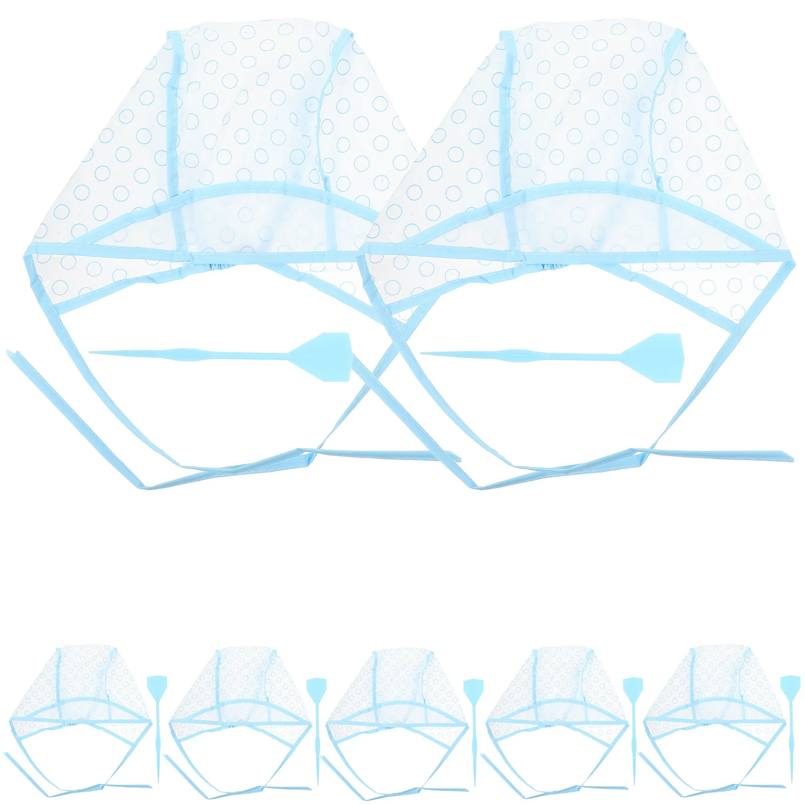 14Pcs Hair Coloring Dye Cap Set High Grade Plastic Disposable Waterproof Film Professional Salon Dyeing Color Tool Brush Kit - Image 5