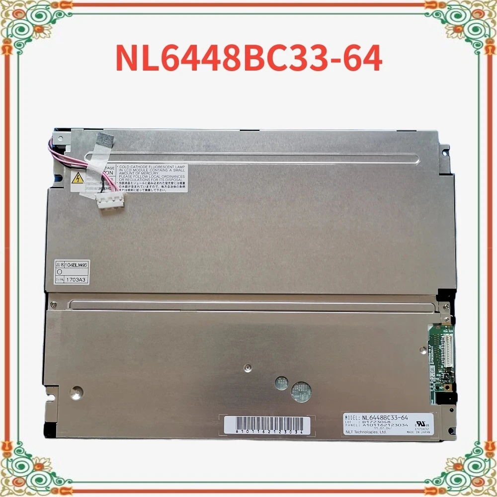 Original A+ Grade NL6448BC33-64 10.4" inch 640*480 Replacement LCD DISPLAY Screen Panel For NEC Perfect working Fully tested