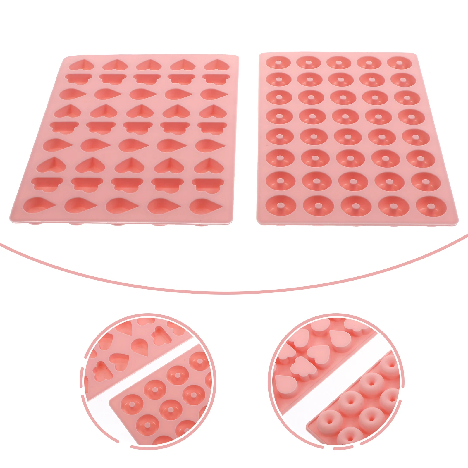 

2Pcs C Silicone Fondant Chocolate Mould for Cake Baking DIY Home Use Easy Clean Soft Mold Gel Mold
