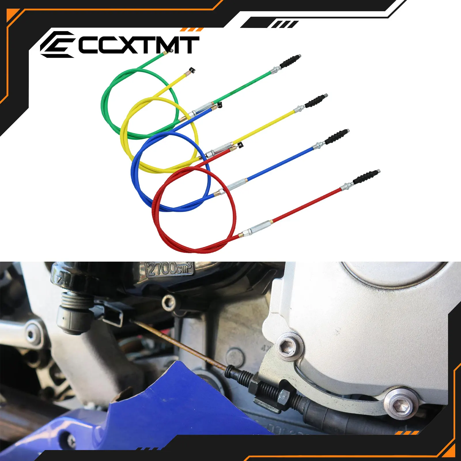 Motorcycle Clutch Cable 980mm Stroke Length For Honda Yamaha Kawasaki KTM Suzuki YZF YZ WR WRF 125-500  Dirt Bike ATV Scooter
