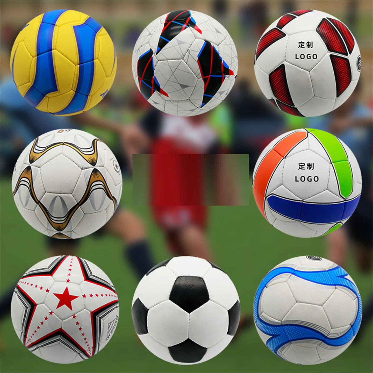 

Multi Style Pu Hand Sewn Football Durable Football No.5 Adult Competition Training Campus Football