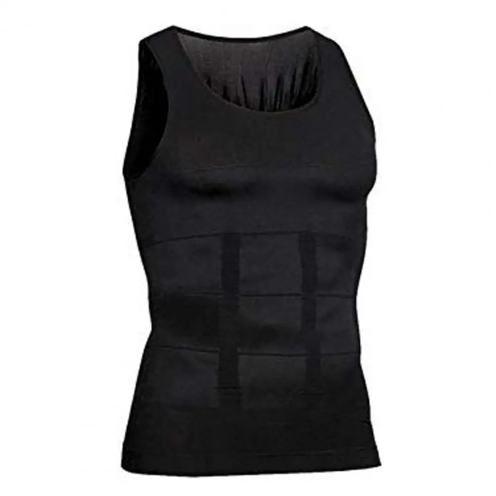 Men Shapewear Vest Premium Men\'s Shapewear Vest Compression Tummy Control Breathable Gym Tank Top Thin Fit Tank Top