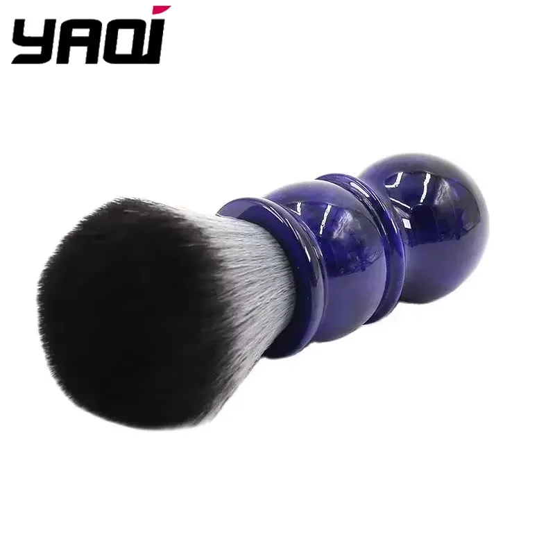 YAQI 24 مللي متر الأخشاب الذئب اللون الاصطناعية الشعر الحلاق فرشاة الحلاقة رجالي فرشاة الحلاقة الاصطناعية للاستخدام المنزلي/العطلة