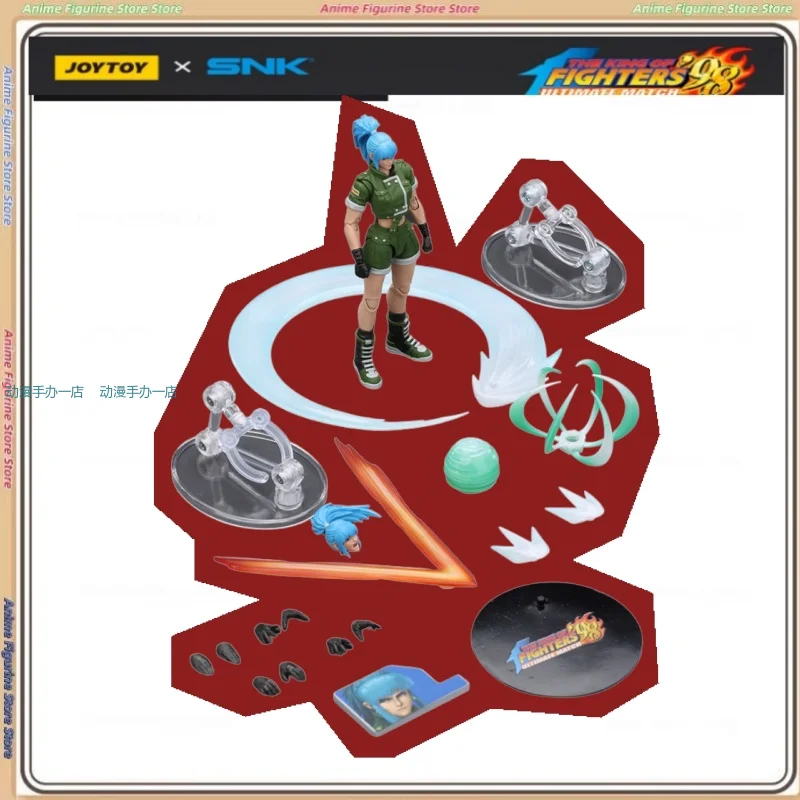 

JOYTOY Dark Source 1/18 KOF 98UM Fury Team Clark, Ralph, Leona, Actionable Soldiers