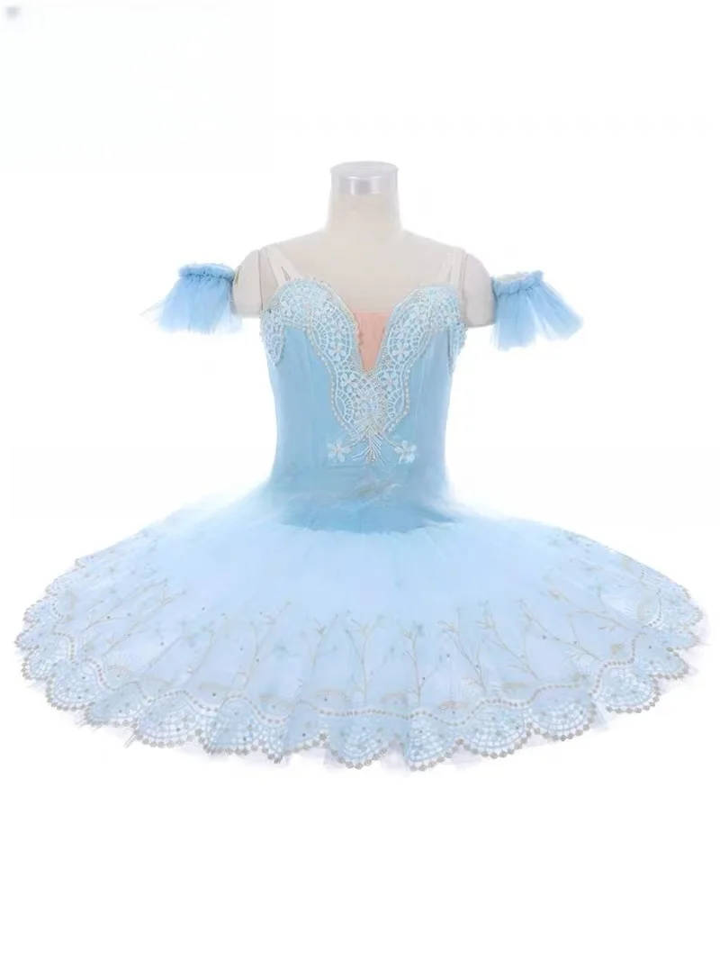 Customized children's adult blue bird tutu ballet TUTU gauze skirt professional international competition performance