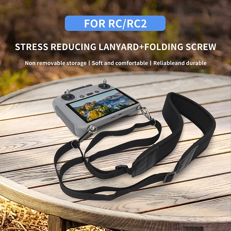 Folding Screw Lanyard For DJI RC/RC 2 Screen Remote Controller For DJI Flip/Mavic 3/Air3S/Mini 3/4Pro Neck Strap Drone Accessory