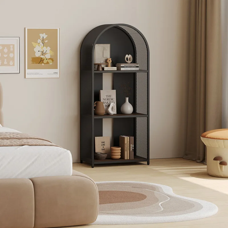 رف كتب منزلي مصنوع من الحديد المطاوع رف أرضي مقابل رف عرض الحائط رف كتب صور للأطفال في غرفة النوم #4