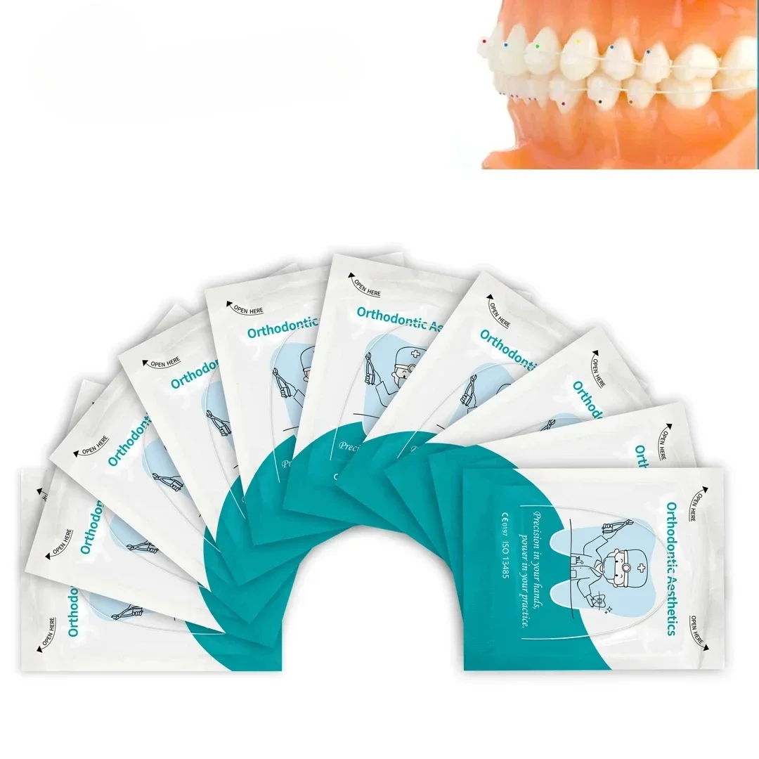 Imagem -04 - Dentas Ortodôntico Cor Branca Revestido Arco Fio Niti Arco Super Elástico Ovóide Natural Redondo Retangular Superior Inferior