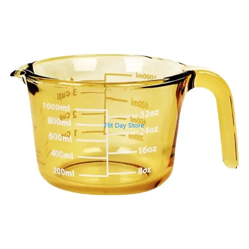 F92C Shatters proof Glass Measuring Jugs With Ergonomic Handle For Daily Cooking
