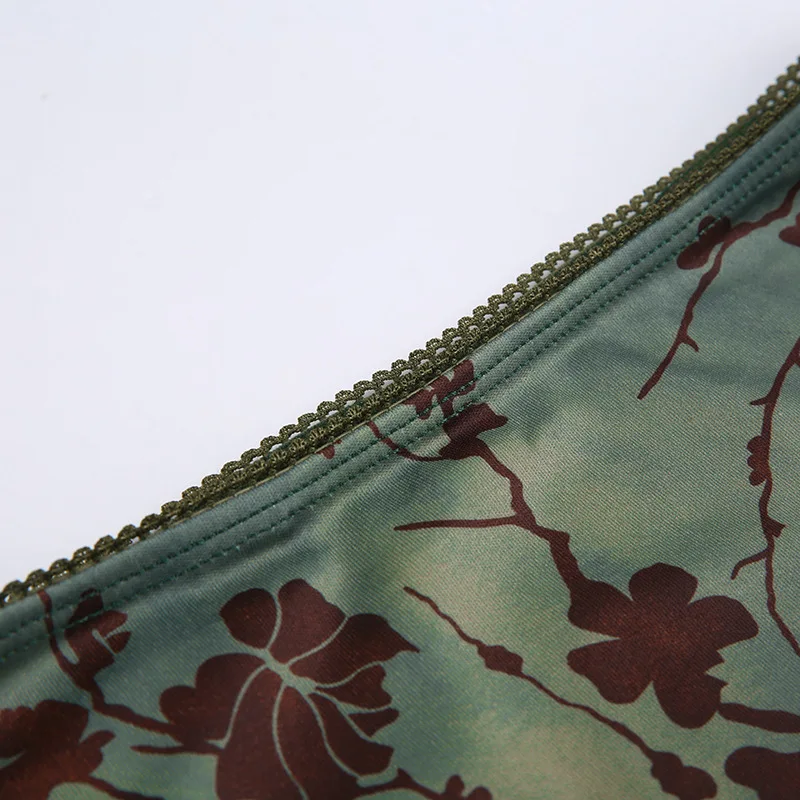 Y2K Vintage Midi-Röcke mit Blumenmuster für Damen, Harajuku Fairycore, grüner gerader Maxirock, ästhetische süße Mädchenkleidung – Detail 11