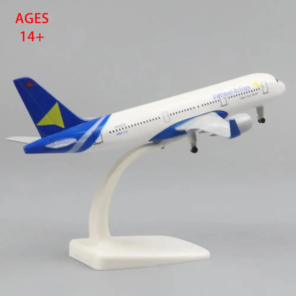 

20 Cm 1:400 Metal Aircraft Model Yueyue A321 Metal Replica Alloy Material With Landing Gear Toys Collectibles Birthday Gift