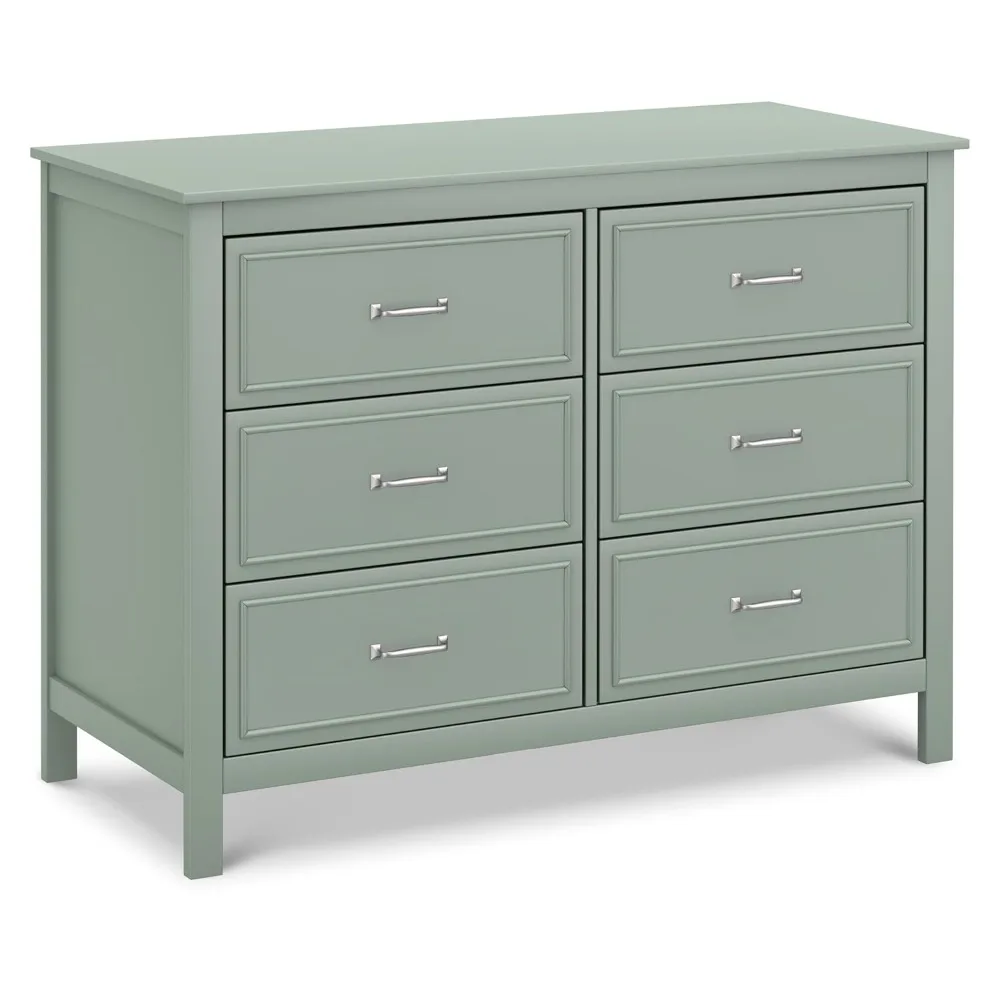 

6-Drawer Double Dresser in Light Sage, GREENGUARD Gold Certified