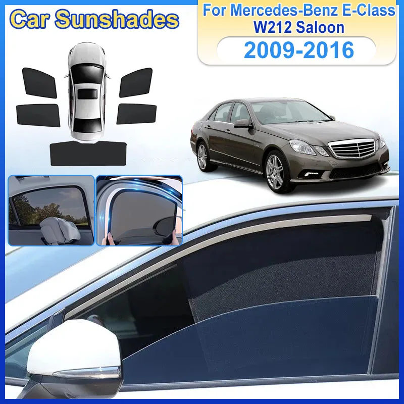 

Magnetic Sunshades For Mercedes-Benz E-Class W212 Body Kit Saloon 2009-2016 Window Covers Mesh Visors Sunshields Car Accessories