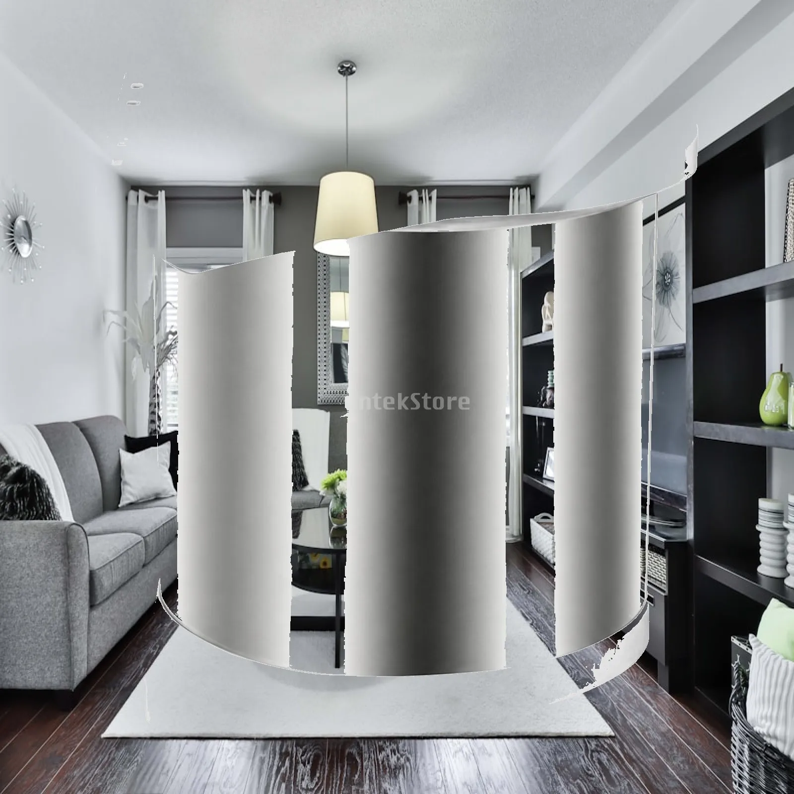 Kitchen Cabinet Trash Can 5 Liter Small Garbage Bin Stainless Steel Concealed Container for Under Sink