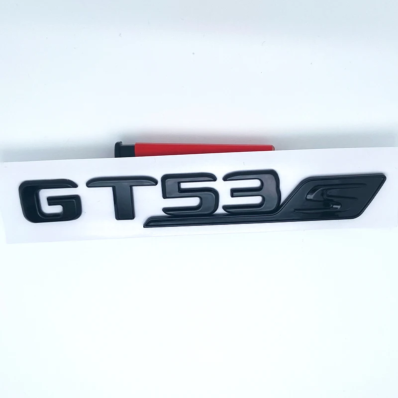رسائل مسطحة GT50 GT53 GT63 GT63S V8 Biturbo 4matic + ABS شعار لمرسيدس بنز AMG C190 X290 ملصق صندوق السيارة الجانبي