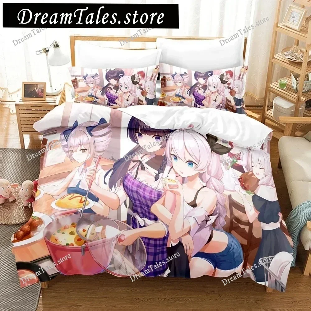 3D Anime Honkai Impact 3rd Bedding Set Printed Decorative 2-3pcs Duvet Cover Set Bedclothes Quilt Cover Home For Aldult Teen741