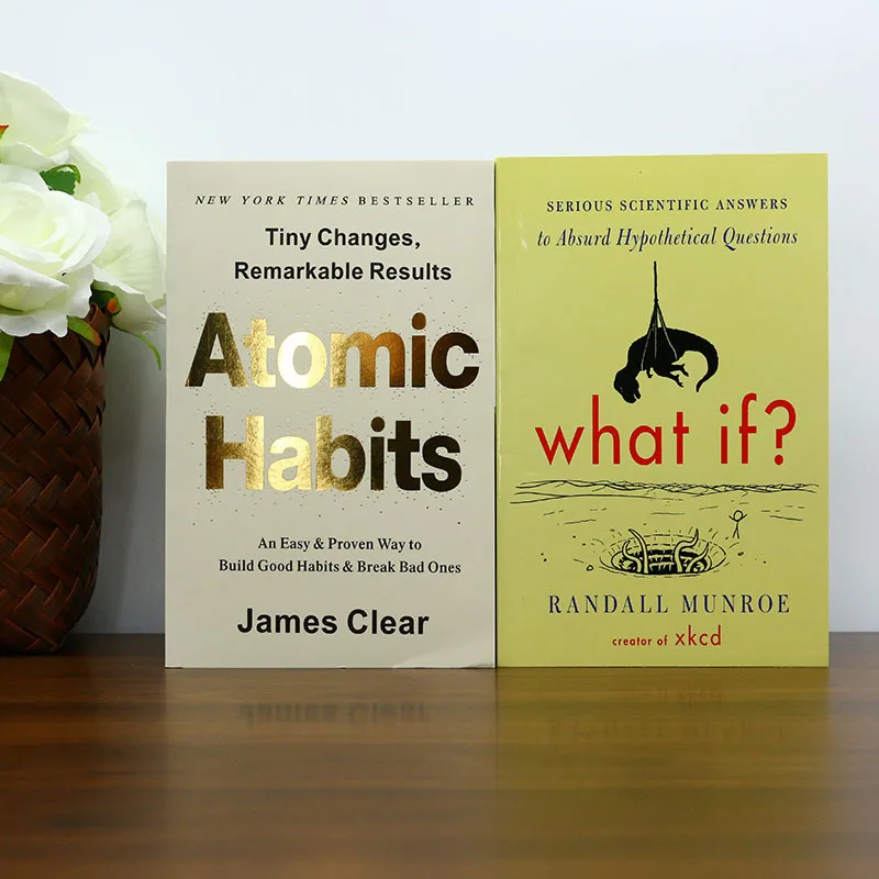 

《Atomic Habits》+《What If》Daily reading helps habit shapers and science enthusiasts master micro-habit laws Classic reading Gift
