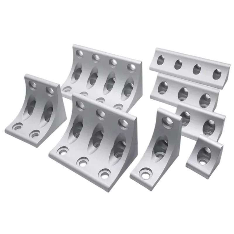 Aluminum Extrusion Corner Fitting Angle Code Vertical Straight Corner Fitting 20203030404045456060808090901001