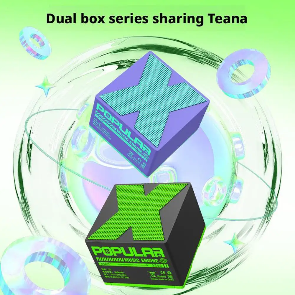 X1 Wireless Bluetooth 5.0 Speaker Home Mini Audio Portable Outdoor Speaker USB Rechargeable HIFI Speaker Player Gift Giving