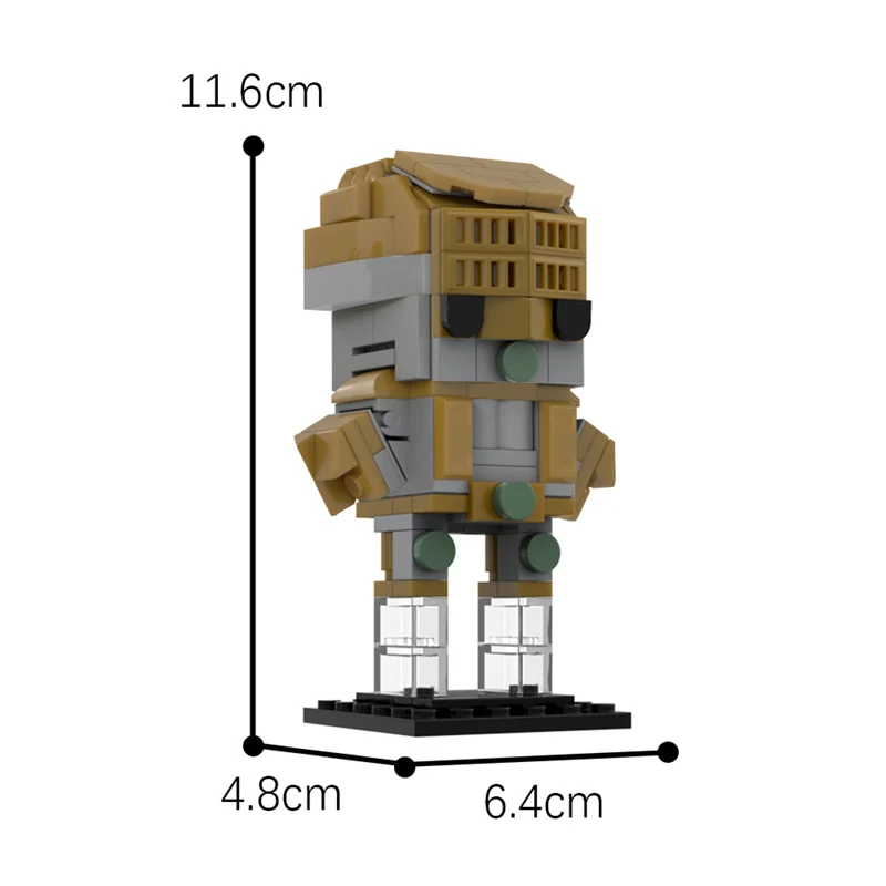 Desenhos animados anime aventura figuras brinquedo jotaro & star dio & o mundo brickheadz personagem bloco de construção modelo tijolo